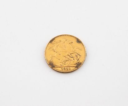 A golden sovereign, Georges V.
1911
Weight...