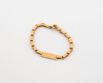 Children's bracelet in yellow gold (750)...