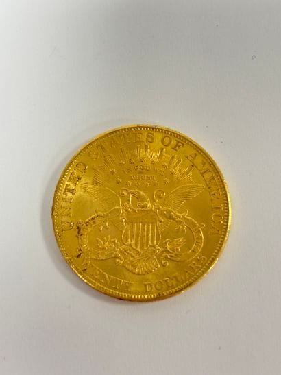 UNITED STATES
20-dollar gold Liberty coin.
1904.
Weight...