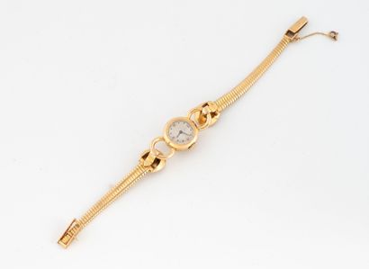 Ladies' watch in yellow gold (750)
Round...