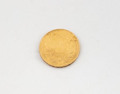 FRANCE
20 francs gold Napoléon III bareheaded...