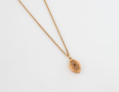 Yellow gold (750) chain with jaseron link...