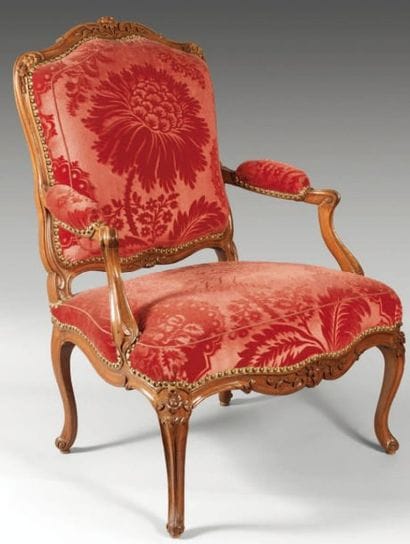 Fauteuil à dossier plat dit à la reine en...