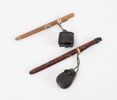 JAPON - Epoque MEIJI (1868 - 1912)
Deux yatate...