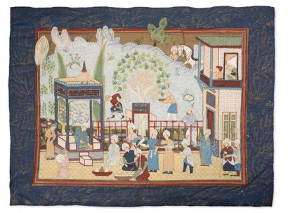 ASIE, XXème siècle
Scène de palais dans le...