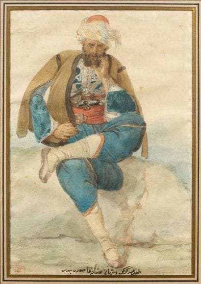 Attribuée à Alexandre DECAMPS (1803-1860)
Personnage...
