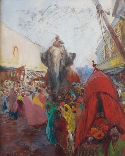 Albert BESNARD (1849-1934)
How-Dah, Hyderabad....