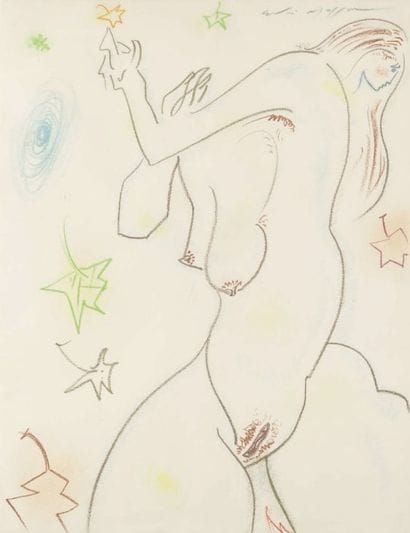 André MASSON (1896-1987)
Nu féminin. Crayon...