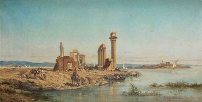 Louis Amable CRAPELET (1822-1867)
Le Temple...