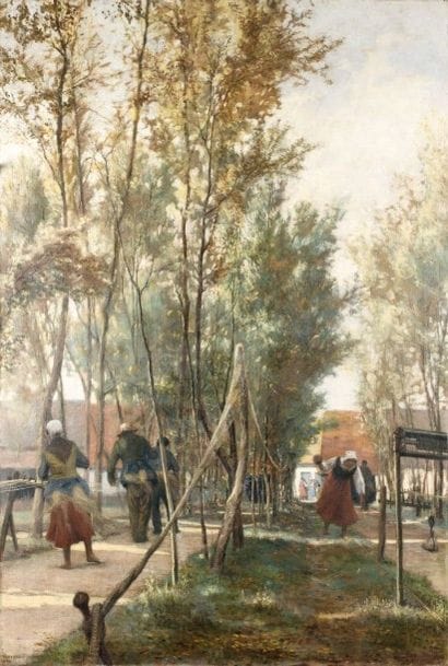 Francis TATTEGRAIN (1852-1915)
Les fileuses...