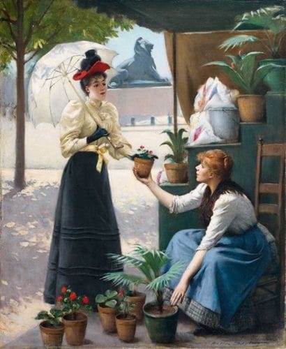Maxime DASTUGUE (1851-1909)
Elégante et marchande...