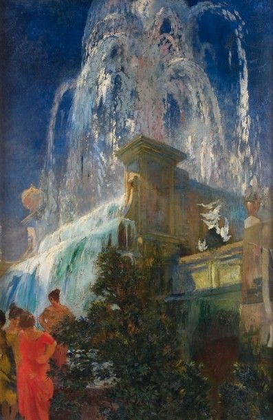 Albert BESNARD (1849-1934)
Jeux d’eau et...