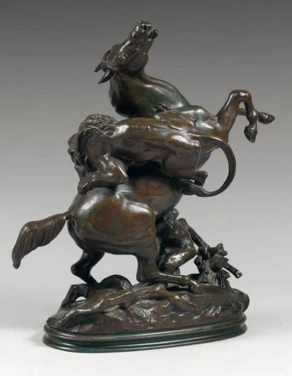 ANTOINE-LOUIS BARYE (1796-1875)
Cheval surpris...