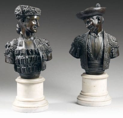 Ecole ESPAGNOLE de la fin du XIXème siècle
Couple...