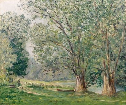 Maxime MAUFRA (1861-1918)
Au bord de la Marne,...