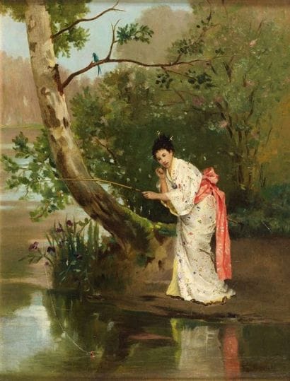 Auguste TOULMOUCHE (1829-1890)
Jeune femme...