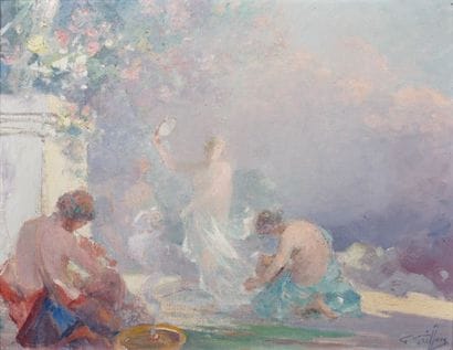 Gabriel GRIFFON (1866-1938)
Scène de bacchanale....