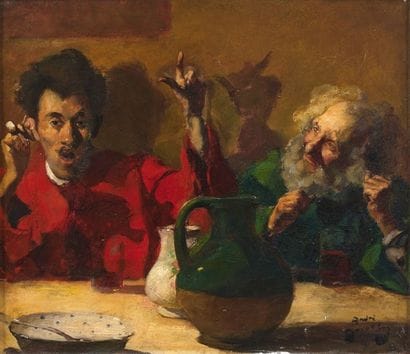 André DEVAMBEZ (1867-1943)
Le joyeux compagnon....