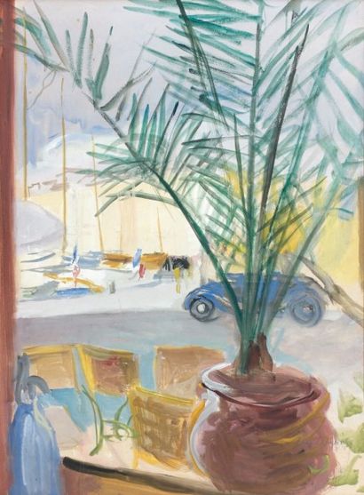 Jean LAUNOIS (1898-1946)
Vue de voiliers...