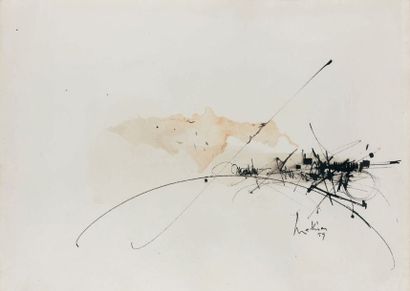 Georges MATHIEU (1921-2012)
Composition,...