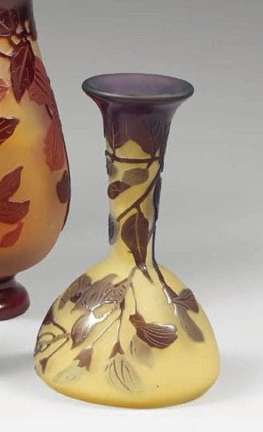 Émile GALLÉ (1846-1904)
Petit vase soliflore...