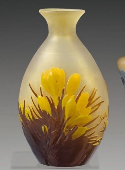 Émile GALLÉ (1846-1904)
Vase balustre à panse...