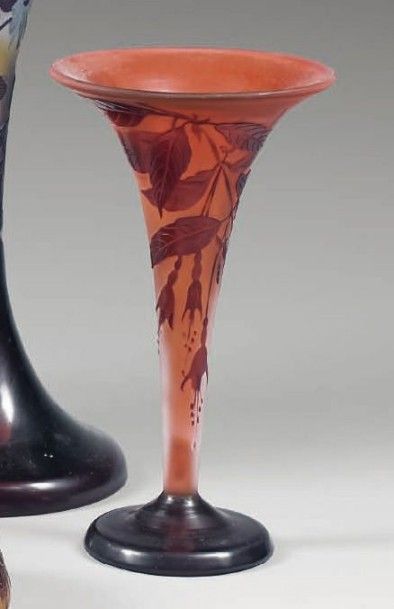 Émile GALLÉ (1846-1904)
Petit vase cornet...