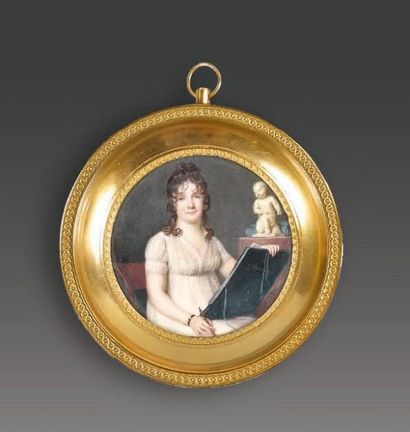 Pierre CHASSELAT (1753-1814)
Jeune femme...