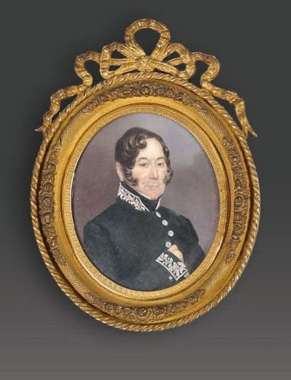 FÉLIX DELMONT (1794-1867)
Portrait d’homme...