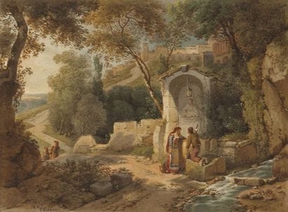Claude THIENON (1772-1846)
Le repos près...