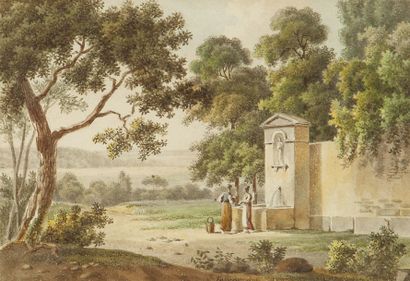 Jean VASSEROT (1769-1819)
Femmes à la fontaine....