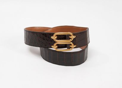 HERMES, Paris
Ceinture en crocodile porosus...