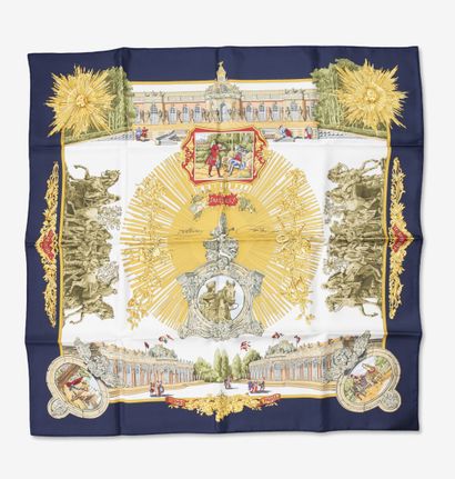 HERMES, Paris
Carré en twill de soie imprimée,...