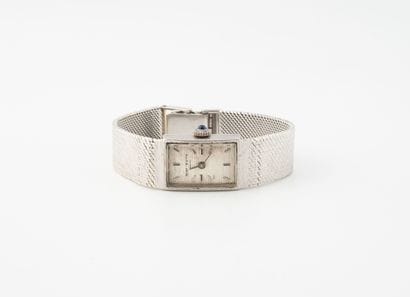 Montre bracelet de dame en or gris (750)...