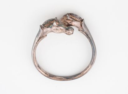 HERMES, Paris
Bracelet Galop en métal argenté,...