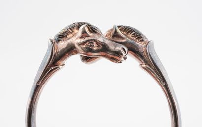 HERMES, Paris
Bracelet Galop en métal argenté,...