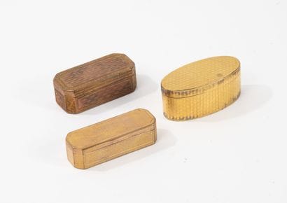 EUROPE, XVIIIème-XIXème siècle
Trois boîtes...