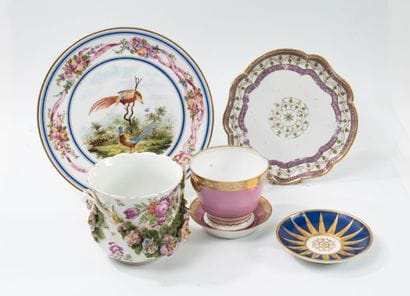 EUROPE, XIXème-XXème siècles
Lot de porcelaines...