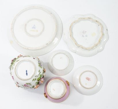 EUROPE, XIXème-XXème siècles
Lot de porcelaines...