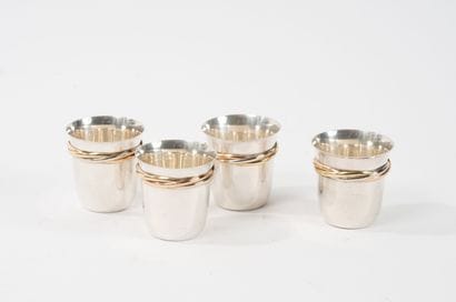 CARTIER PARIS, Trinity
Set of four flared,...