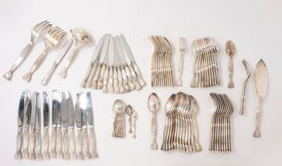 CHRISTOFLE for HERMES, Paris 
Part of a silver-plated...
