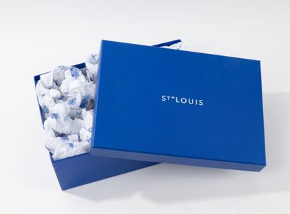 SAINT-LOUIS
Six crystal whiskey glasses,...