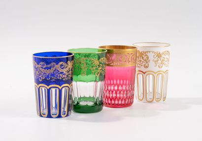 SAINT-LOUIS
Set of four crystal goblets in...