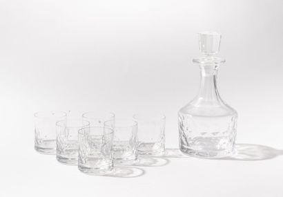 ST. LOUIS
Crystal decanter and six whiskey...