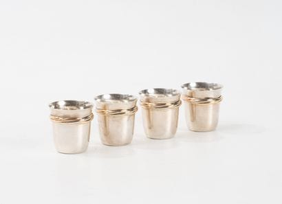 MUST by CARTIER, Trinity
Set of four silver...