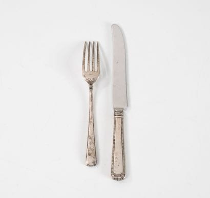 CARTIER PARIS
Silver fork (min. 800) and...