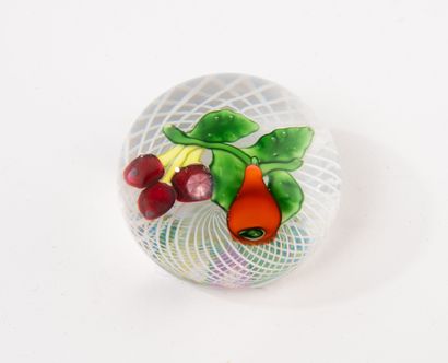 SAINT-LOUIS
Miniature crystal paperweight.
Decorated...