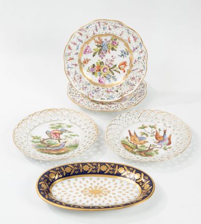 In the SAXE Style
Four porcelain plates with...