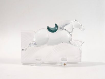 DAUM FRANCE
Horse jumping a hurdle.
Piece...