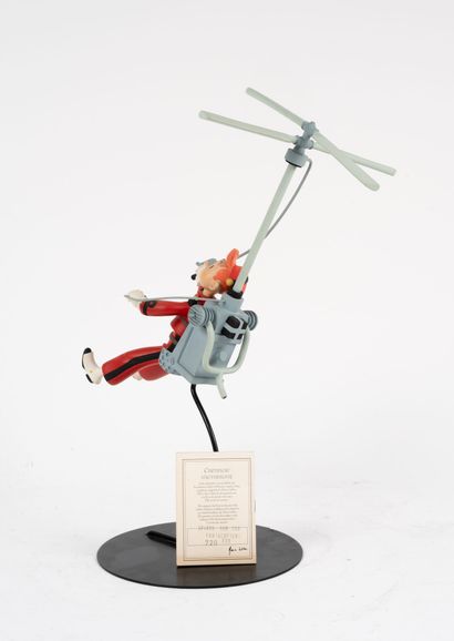 LEBLON-DELIENNE
Spirou sur son fantacoptère.
Édition...